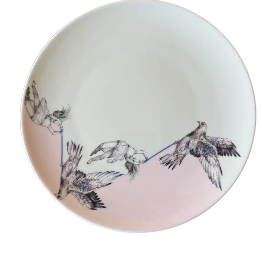 Ikea Stunsig Collection Dessert Salad Side Plates Girl Frédérique Vernillet 2017